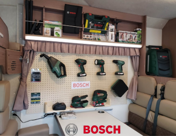 動く工房　BOSCH キャンピングカー