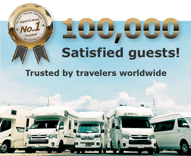 Japan's Most Trusted No.1 — 100,000 Satisfied guests! Trusted by travelers worldwide