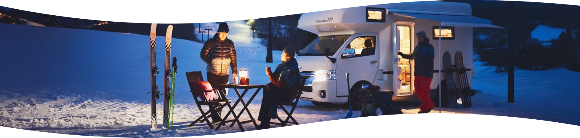 Winter landscape background