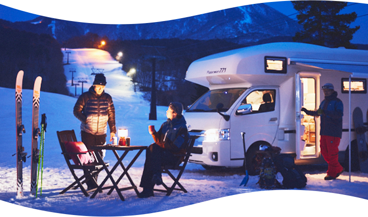 Winter landscape background